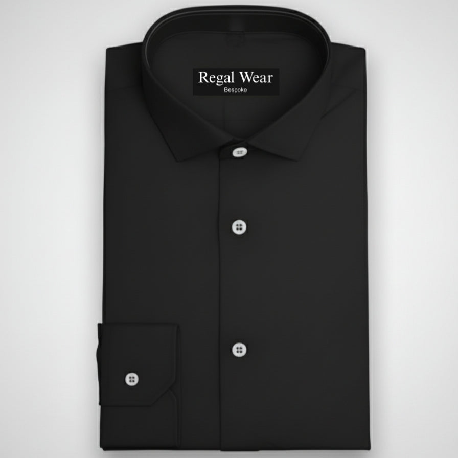 Jet Black Stretch Shirt